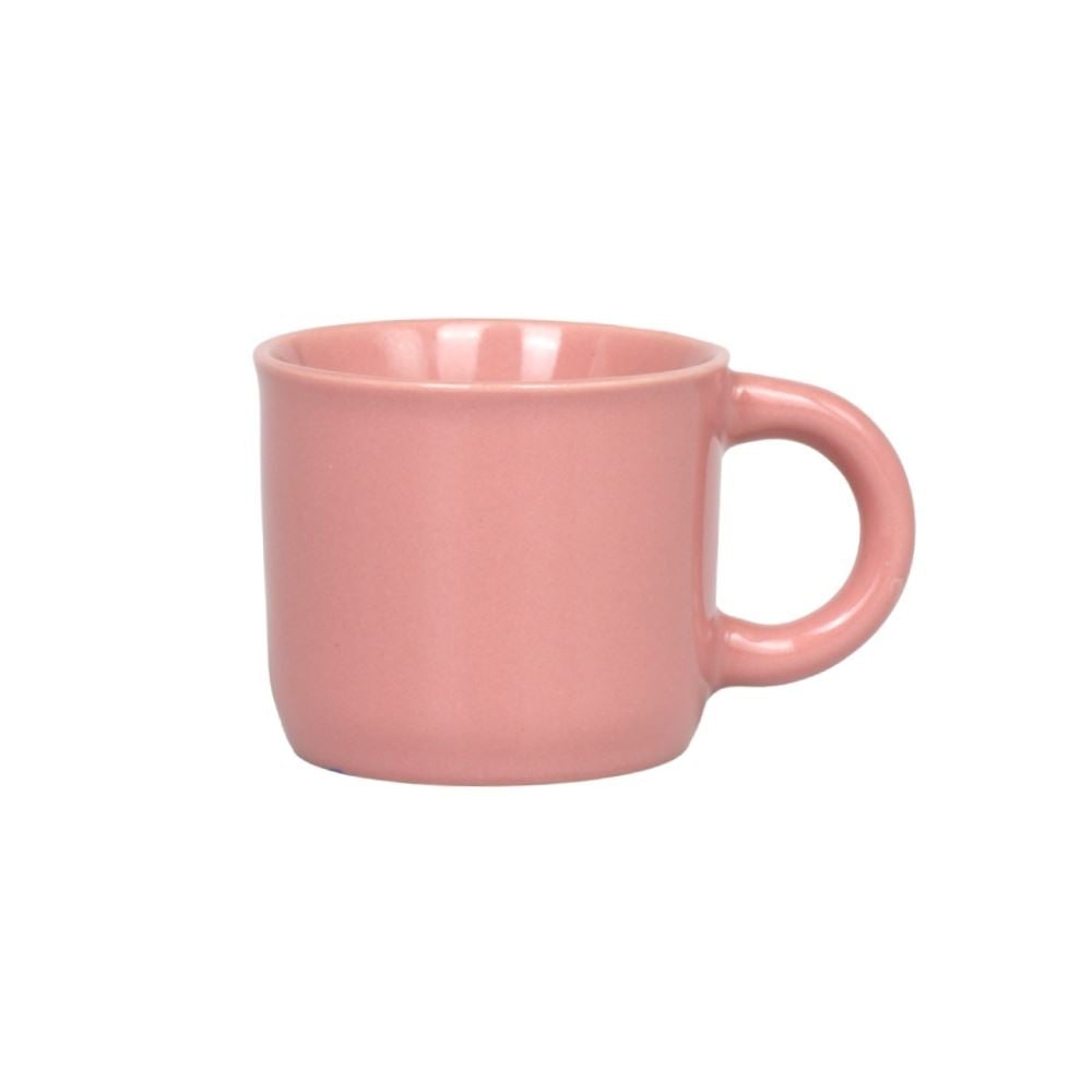Caneca De Cerâmica Vintage Lisa Havan Casa 60Ml - Rosa Fosco
