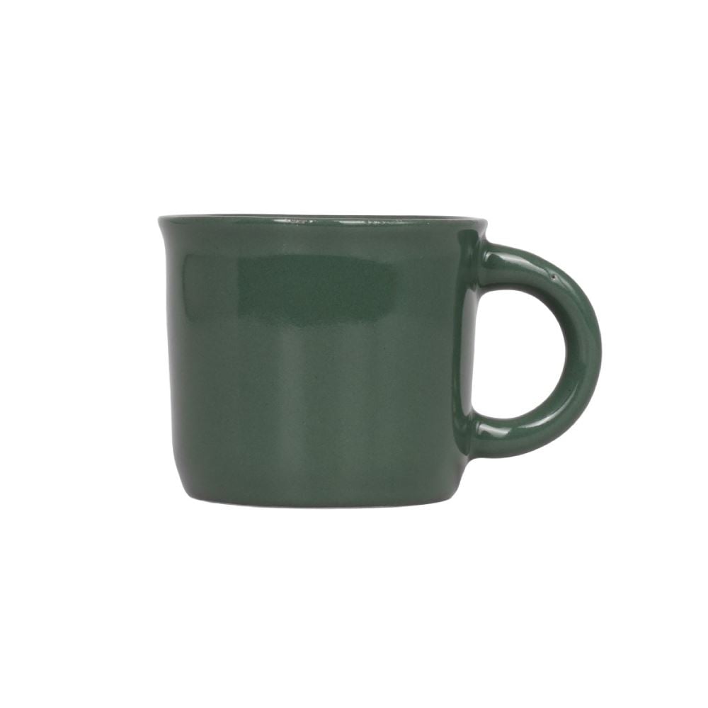Caneca De Cerâmica Vintage Lisa Havan Casa 60Ml - Verde Escuro