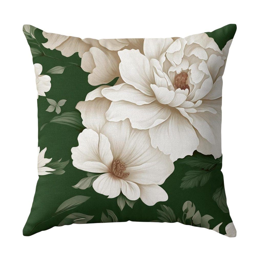 Capa de Almofada Veludo Estampada 43X43cm Havan Casa - Floral Off