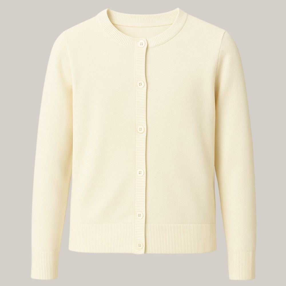 Cardigan Infantil Menina De Tricot 12 a 16 Anos Marmelada Off White