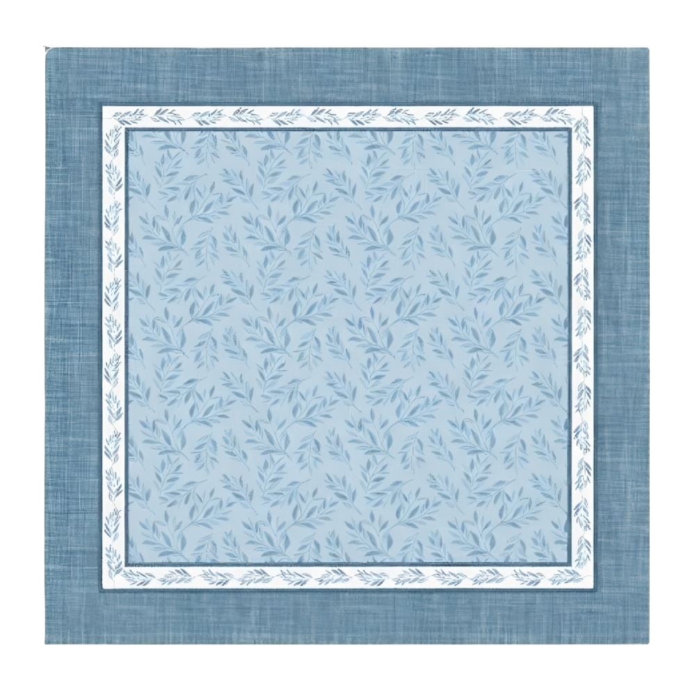 Centro de Mesa 75X75 cm Havan Casa - Folhas Azuis