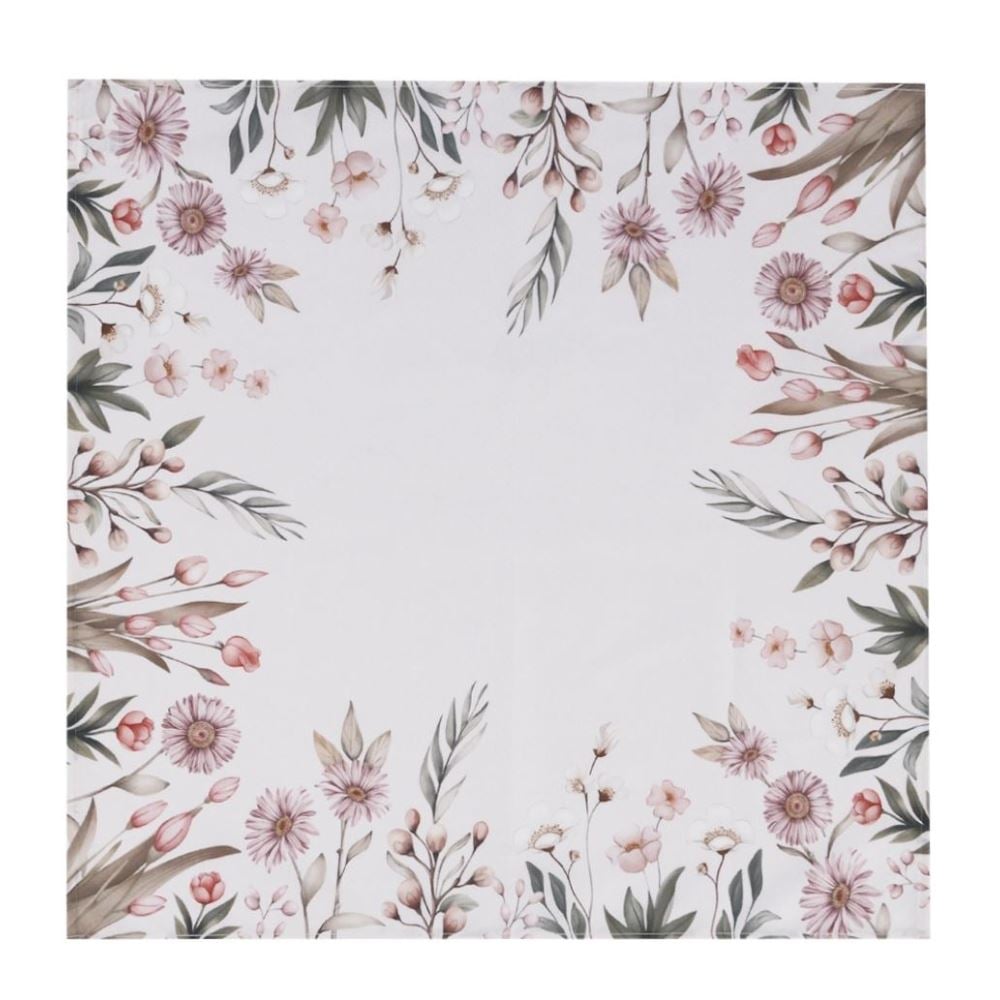 Centro de Mesa 78X78cm Clean Renova Dohler - Flores Salmão