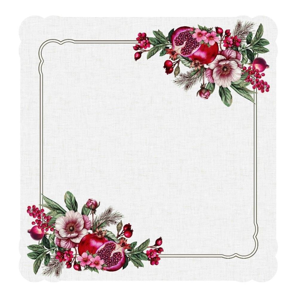 Centro de Mesa Viena 65Cm X 65Cm Havan Casa - Romã
