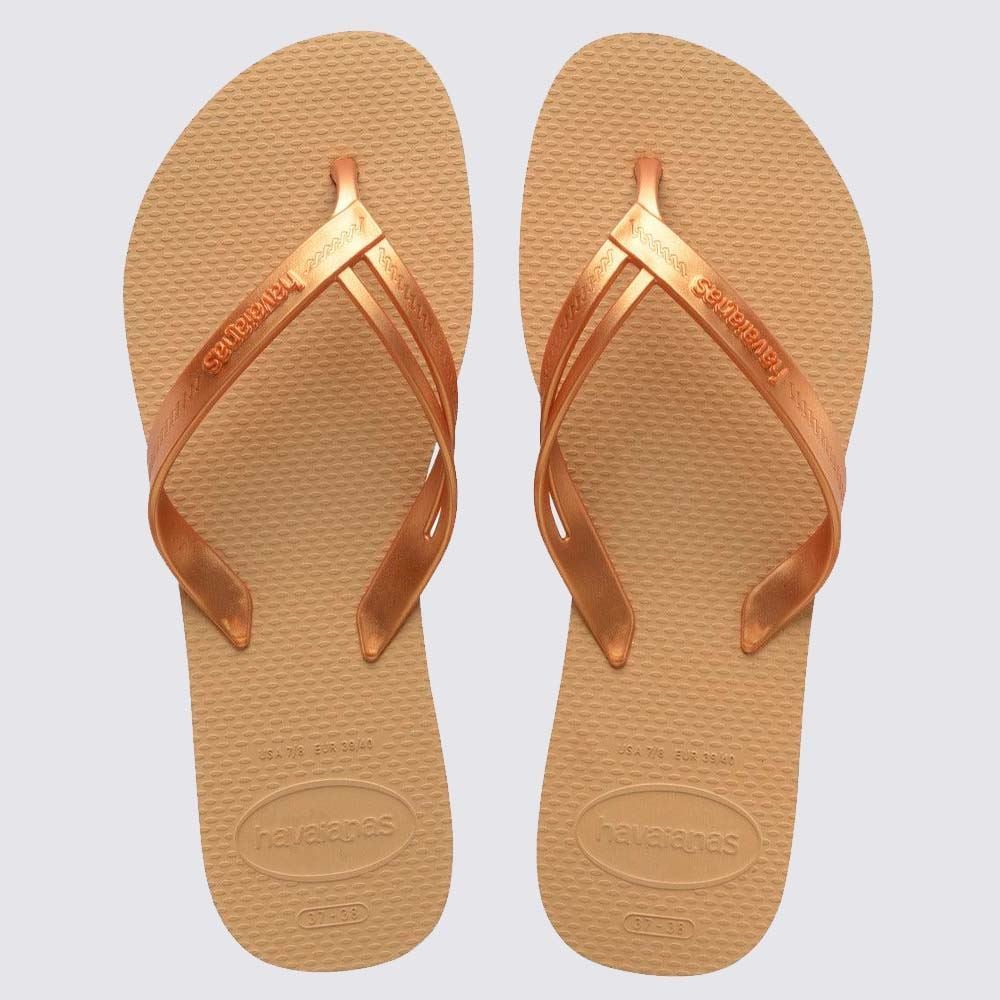 Chinelo Havaianas Feminino Elegance Dourado