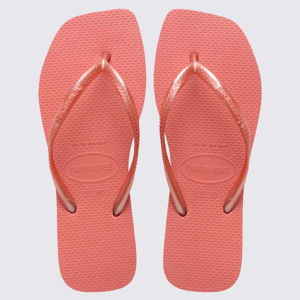 Chinelo Havaianas Feminino Slim Square Canion Clay