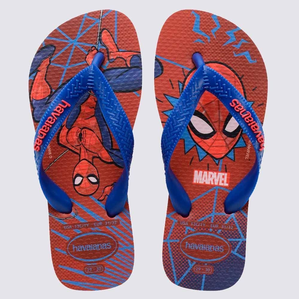 Chinelo Havaianas Infantil Top Marvel II Vermelho Rubi