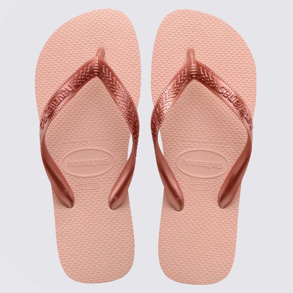 Chinelo Havaianas Unissex Top Tiras Rosa Ballet