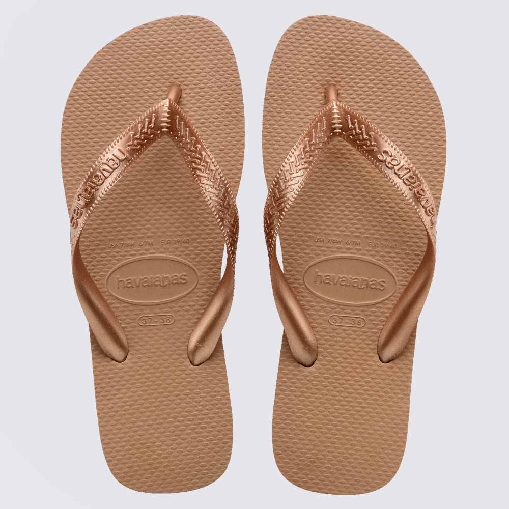 Chinelo Havaianas Unissex Top Tiras Rose Gold