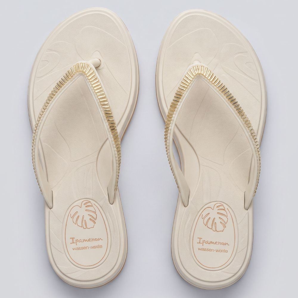Chinelo Ipanema Feminino Shine Ad Off White/Bege