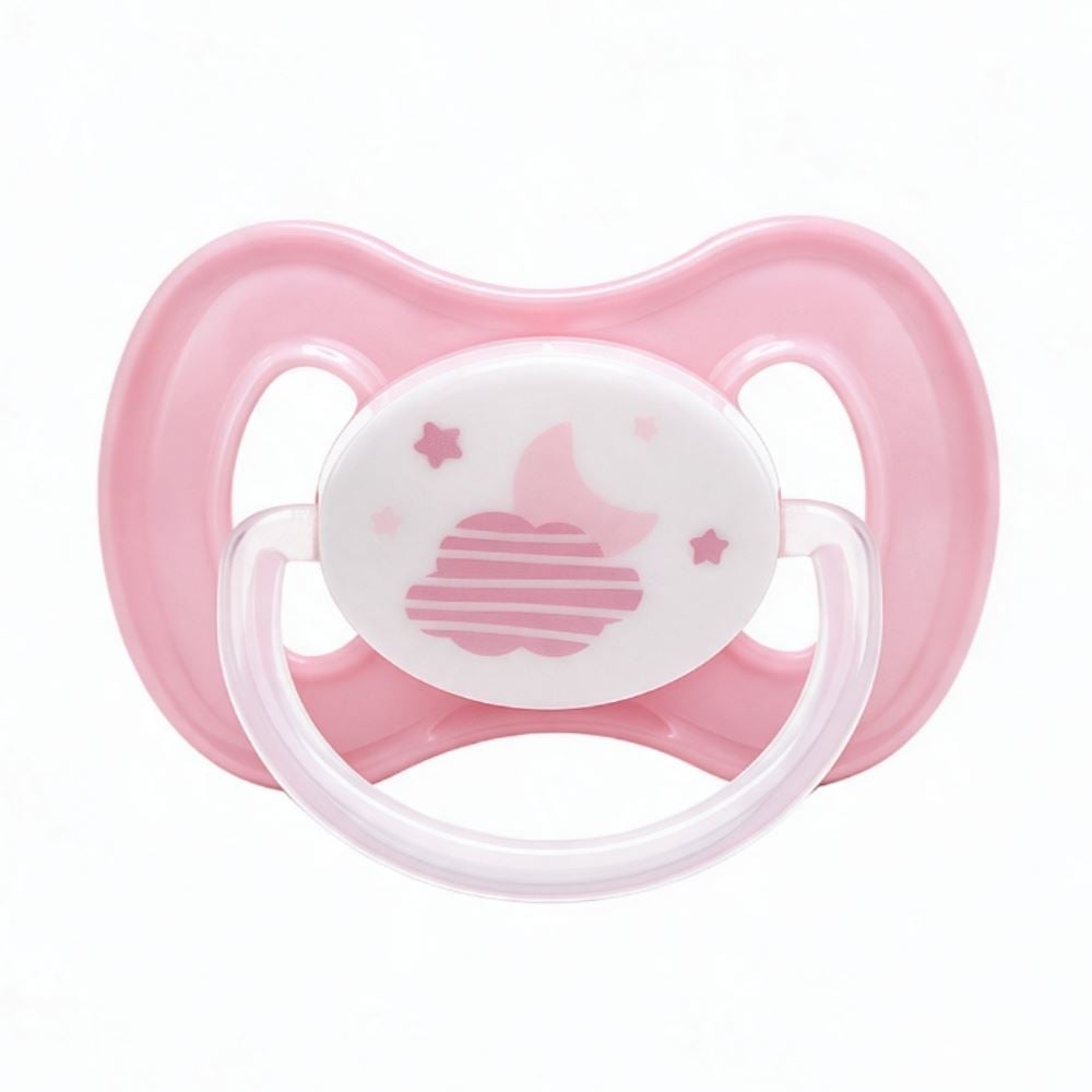 Chupeta Noturna Buba Tamanho 1 - Nuvem Rosa