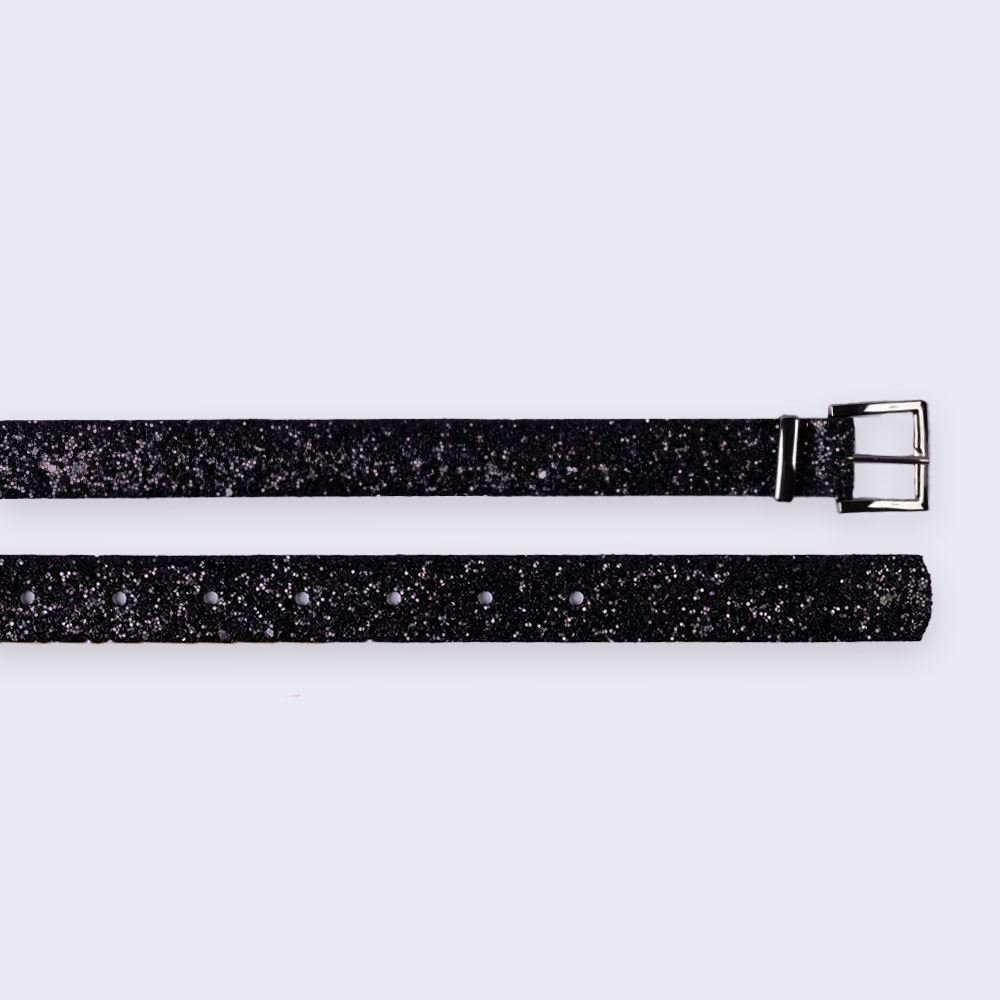 Cinto Feminino Com Glitter Boby Blues Preto