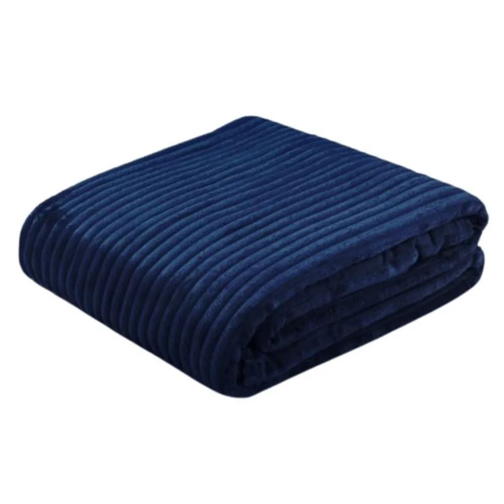 Cobertor Casal Montreal Havan Casa 1,80M X 2,20Ml - Azul Mariner