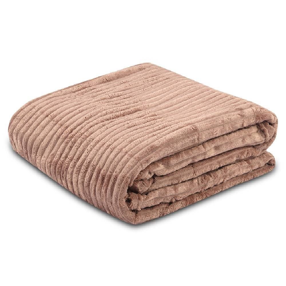 Cobertor Casal Montreal Havan Casa 100% Poliéster - Taupe