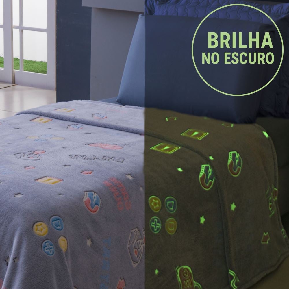 Cobertor Infantil Mágico Encantos Brilha No Escuro Havan Kids - Play