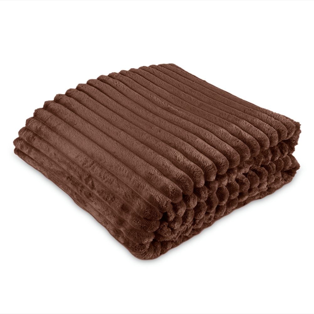 Cobertor King 100% Poliéster Premier Canelado Havan Casa - Taupe Atemporal