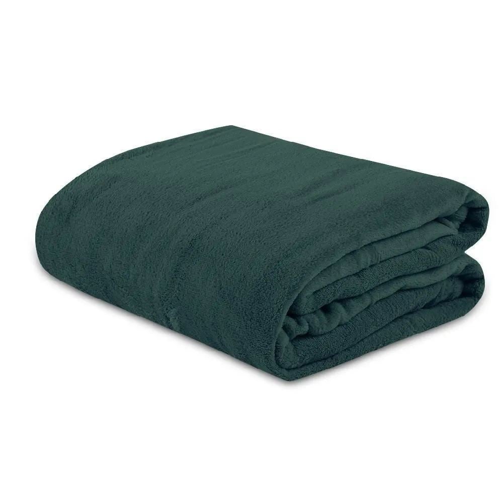 Cobertor Queen Microfibra Liso Paris Havan Casa 1 Pç - Verde Botanico