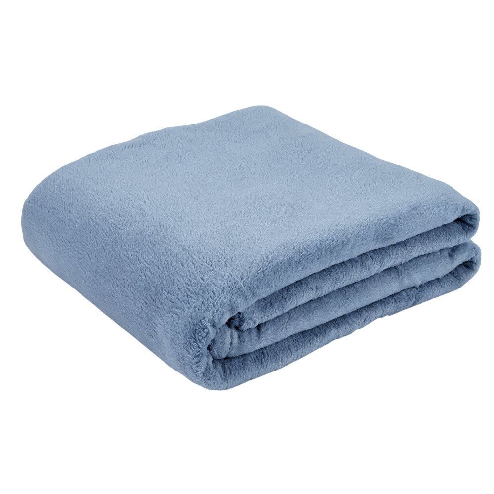 Cobertor Solteiro Paris Comfort 1,50X2,20M Havan Casa - Azul Claro