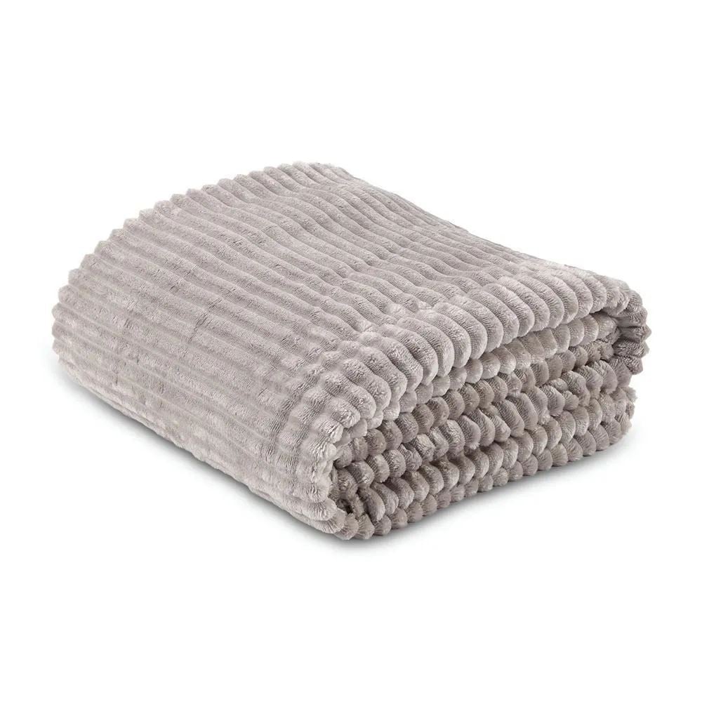 Cobertor Queen Montreal 100% Poliéster Havan Casa - Cinza Ice