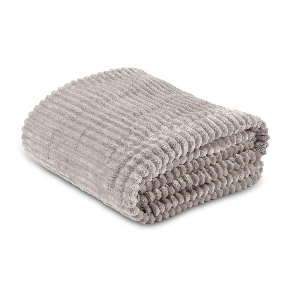 Cobertor Solteiro Montreal Havan Casa - Cinza Ice