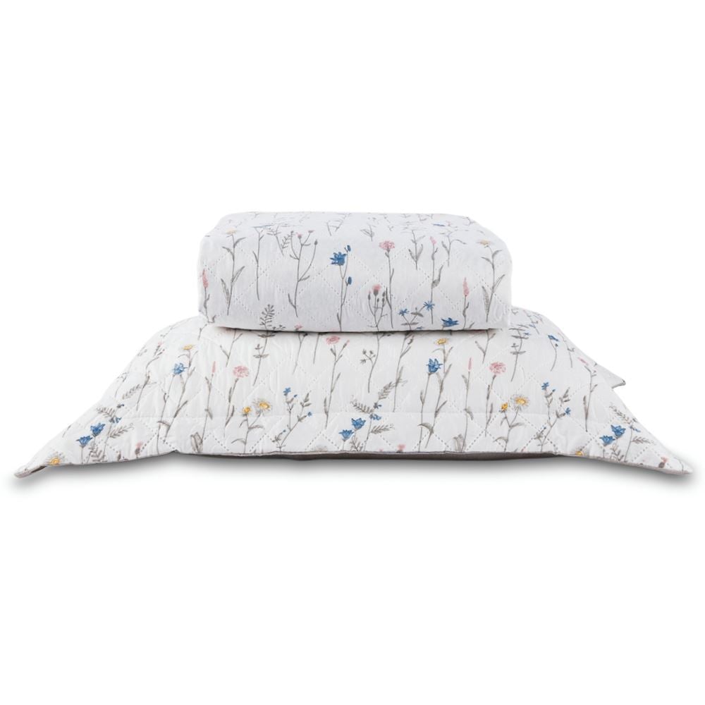Kit Colcha Solteiro Versalhes Estampada Havan Casa 2 Peças - Floral Off