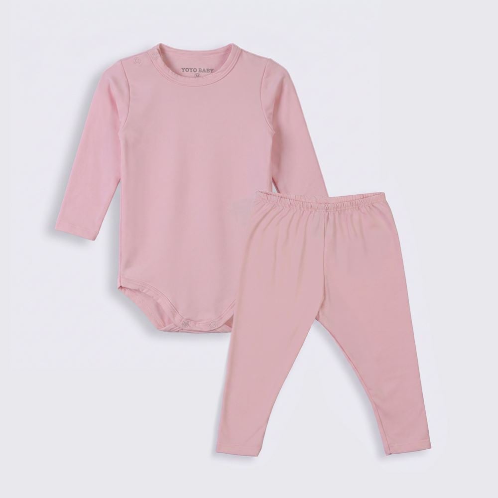 Conjunto Térmico Bebê Menina Body e Calça Yoyo Baby Rosa