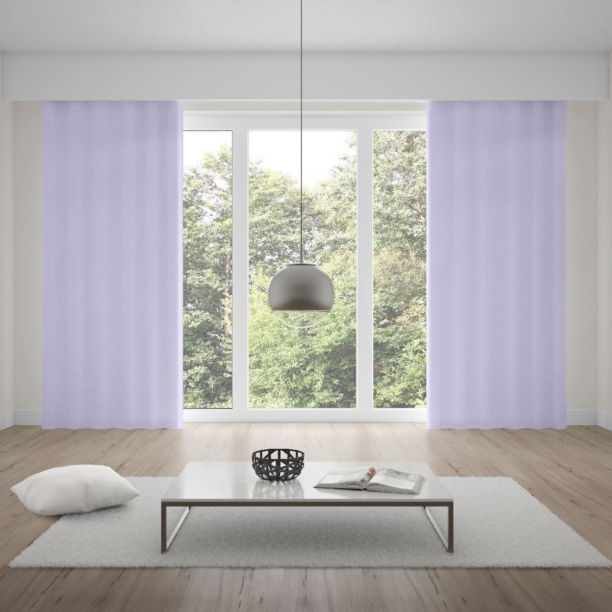Cortina Para Quarto E Sala 2,60X1,70 M Duplex Lisa Havan Casa - Branco