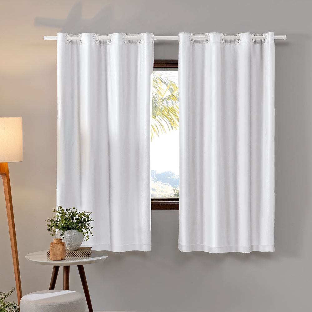 Cortina Infantil 2,60X1,70 m Pratika Bellini Havan Casa - Branco