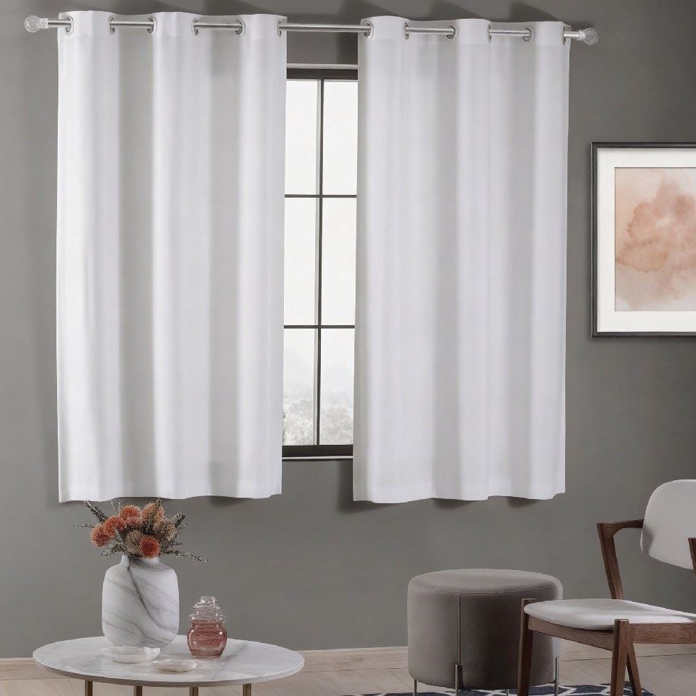 Cortina para Quarto e Sala 2,40X1,70M Rústica Veneza Havan Casa - Branco