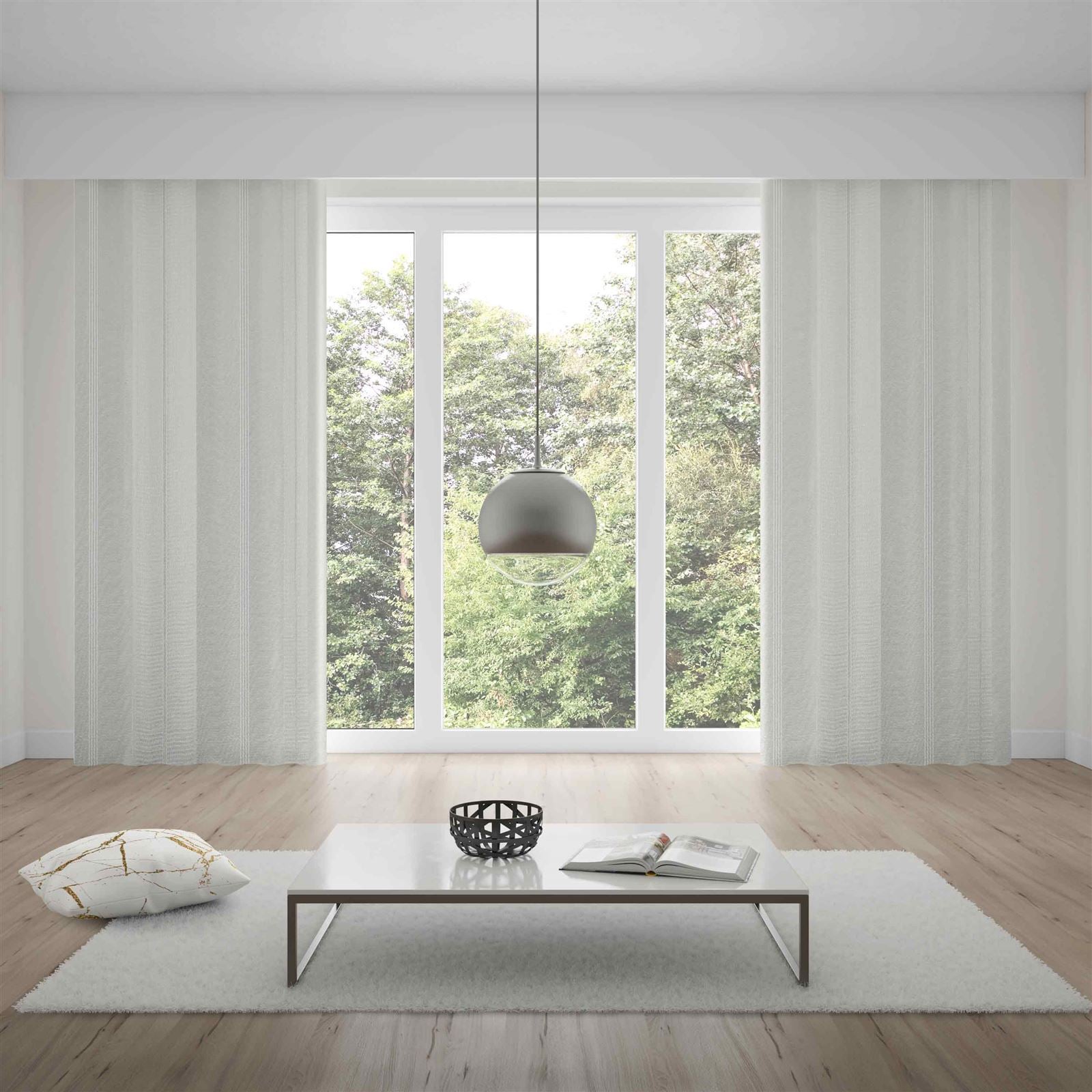 Cortina Para Quarto E Sala 4,20X2,50 M Pratika Sorrento Havan Casa - Branco