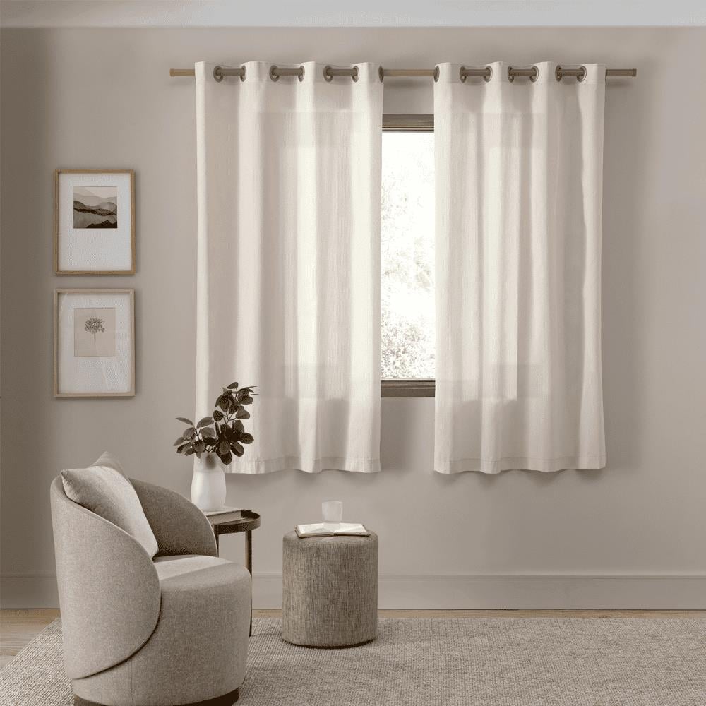 Cortina para Quarto e Sala 2,60X1,70 m Rústica Madri Havan Casa - AREIA