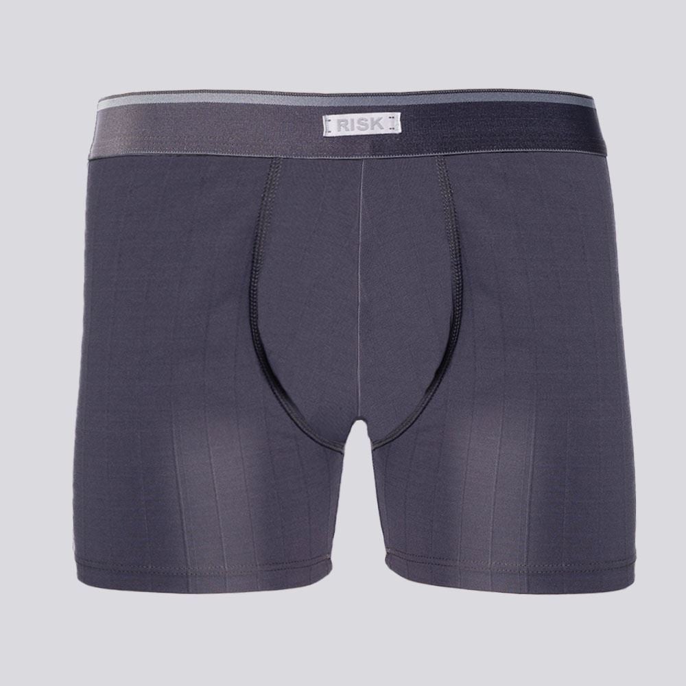 Cueca Boxer Masculina De Poliamida Risk Grafite