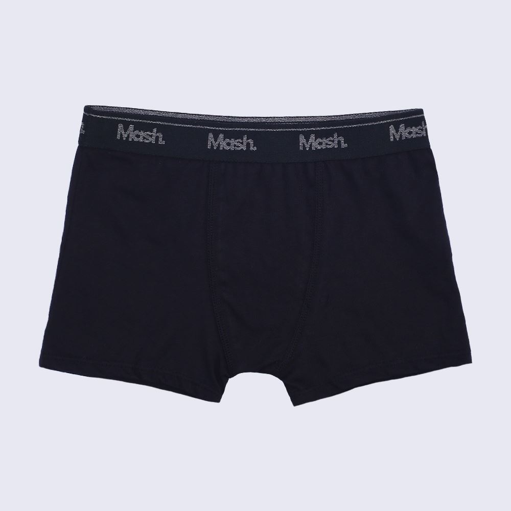 Cueca Boxer Infantil 4 a 10 Anos Em Algodão Mash Preto
