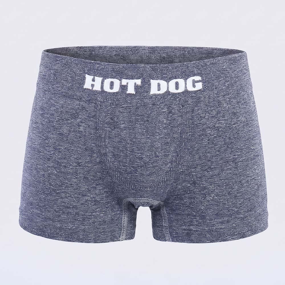 Cueca Boxer Infantil 4 a 8 Anos Sem Costura Hot Dog Mescla