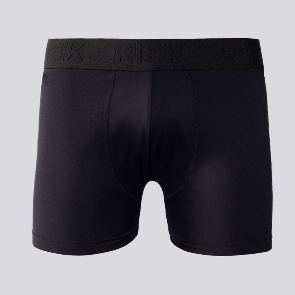 Cueca Boxer Masculina De Microfibra Risk Preto