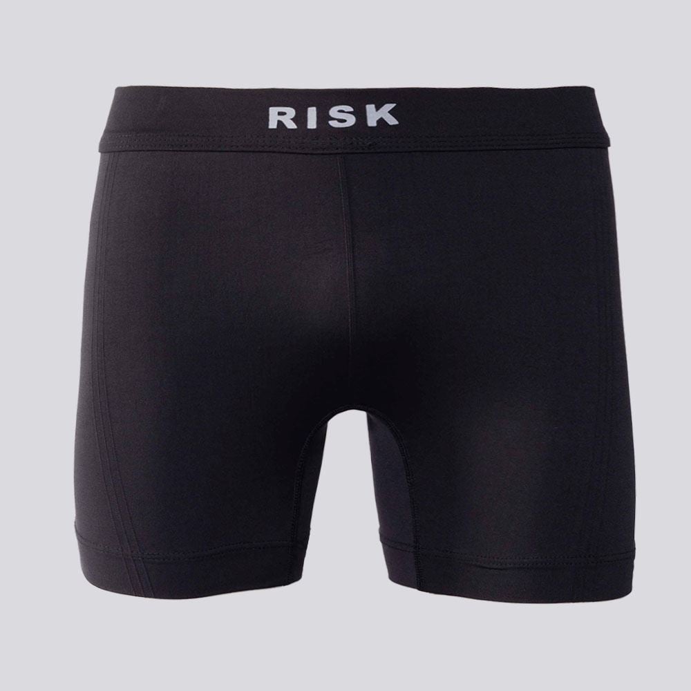 Cueca Boxer Masculina De Poliamida Risk Preto