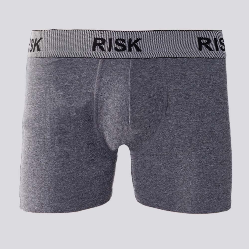 Cueca Boxer Masculina De Poliamida Risk Mescla
