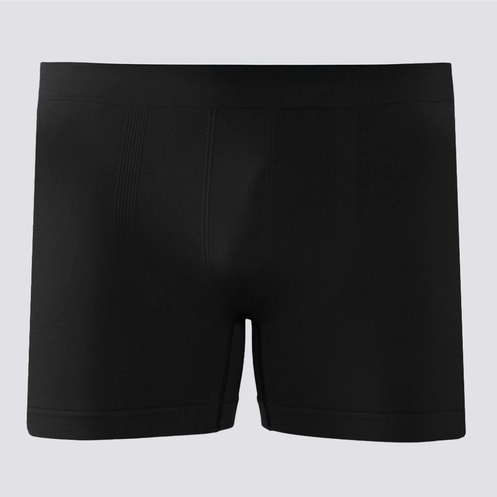Cueca Boxer Masculina Sem Costura Marc Alain Preto