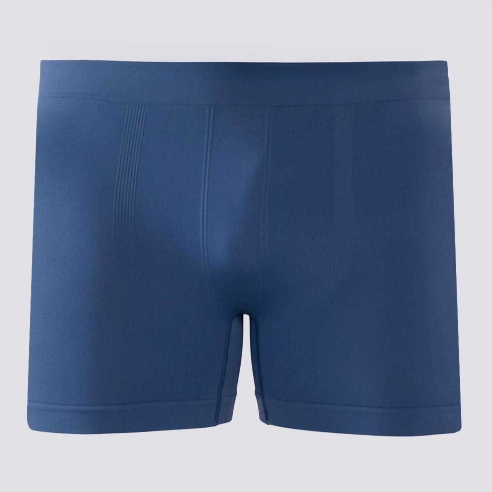 Cueca Boxer Masculina Sem Costura Marc Alain Azul