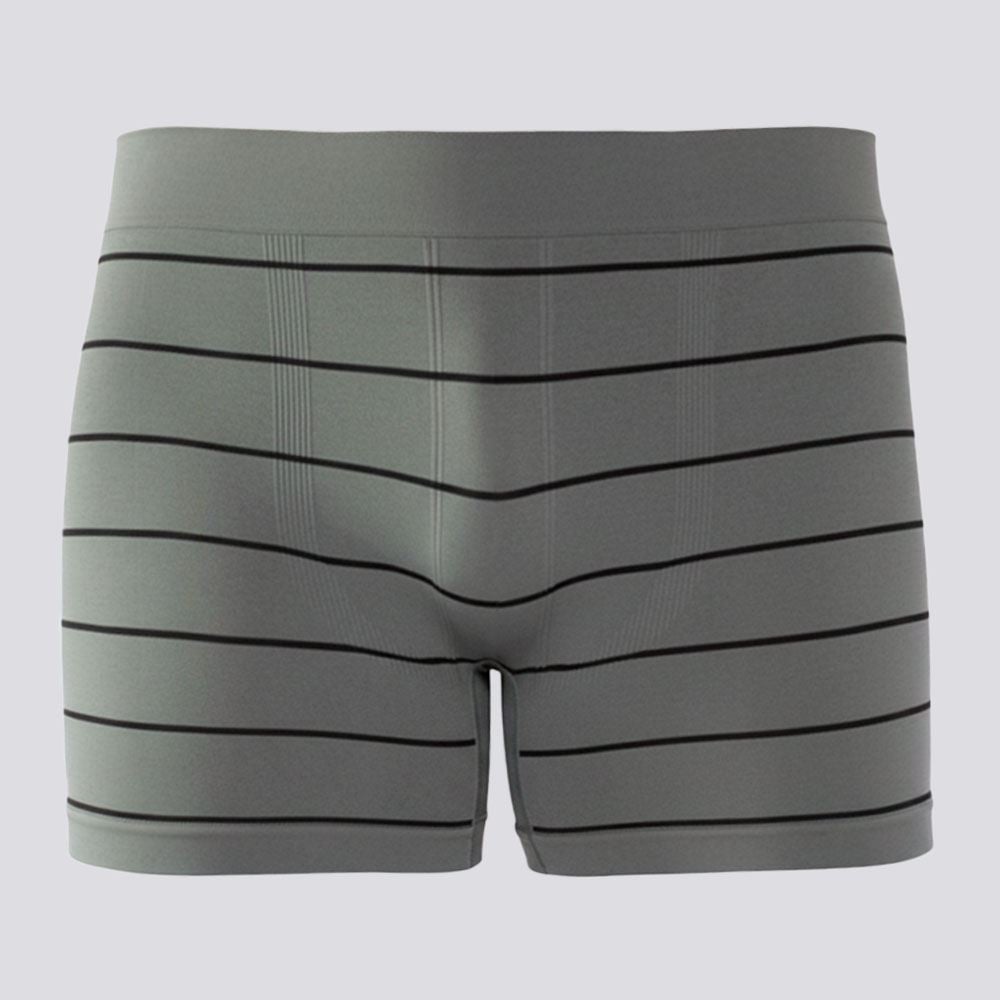 Cueca Boxer Masculina Sem Costura Marc Alain Verde Militar
