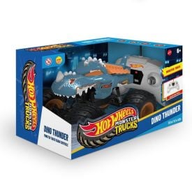 Carrinho com Controle Remoto Hot Wheels Monster Truck Dino Thunder Multikids