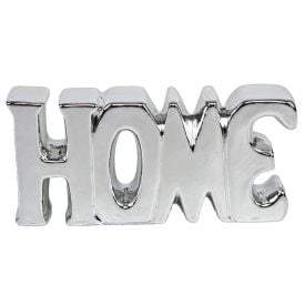 Palavra Decorativa Home 18,5Cm Lyor - Prata