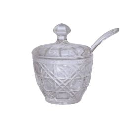Açucareiro De Vidro Com Colher Doçura - Hauskraft