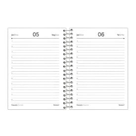 Agenda Espiral 2026 Cliff 176 Folhas Foroni - Preto