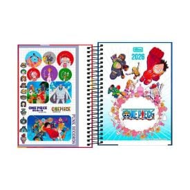 Agenda Espiral One Piece 2026 160 Folhas Tilibra - Sortido