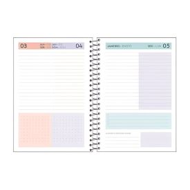 Agenda Espiral 2026 Fluor Mix Soft 176 Folhas Foroni - Sortido