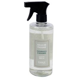 &Aacute;gua de Passar Spray 500Ml Havan Casa - Ch&aacute; Branco e Gengibre