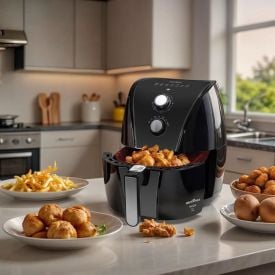 Fritadeira Air Fryer Britânia 5 Litros Cesto Quadrado Redstone 1500W BAF45B
