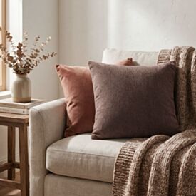 Almofada Decorativa Bouclé 43X43cm Havan Casa - Marrom