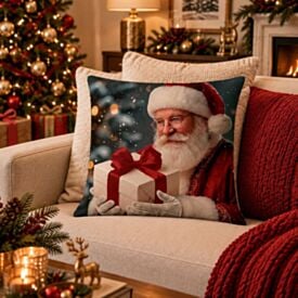 Almofada de Veludo 48X48cm Natal Havan Casa - Noel Azul