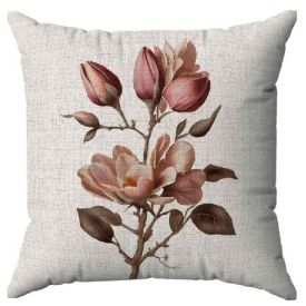 Almofada Decorativa Estampada 45X45cm Naturalle Havan Casa - Tulipa Rosa